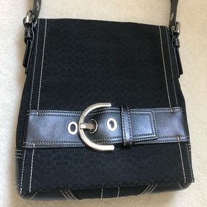 Coach original signature black hand bag